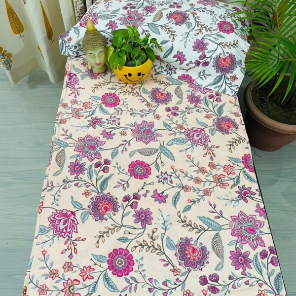 Jaipuri Supreme Ethnic Print Double Bedsheet - Super King Size
