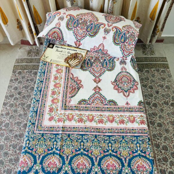 Jaipuri Supreme Ethnic Print Double Bedsheet - Super King Size