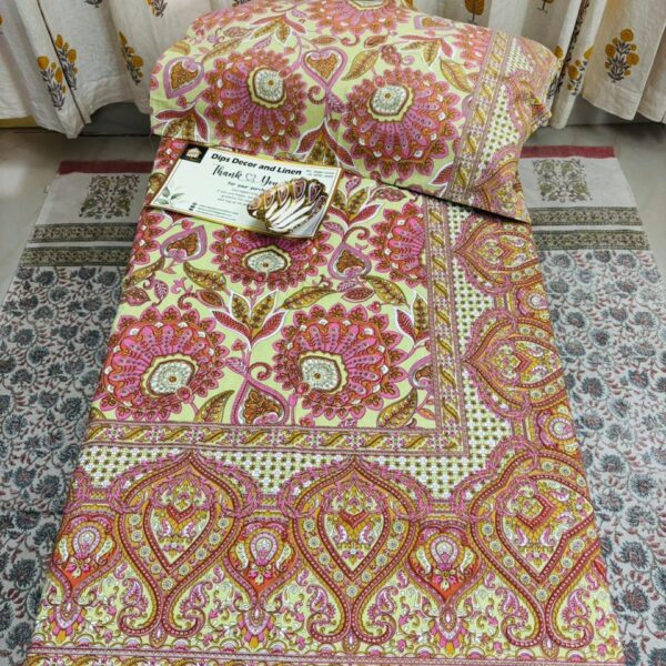 Jaipuri Supreme Ethnic Print Double Bedsheet - Super King Size