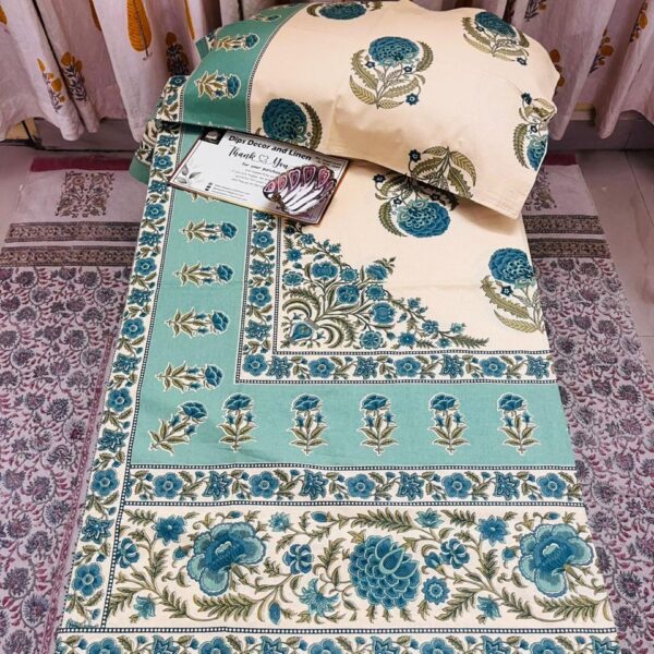 Jaipuri Supreme Ethnic Print Double Bedsheet - Super King Size