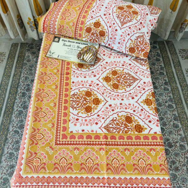 Jaipuri Supreme Ethnic Print Double Bedsheet - Super King Size