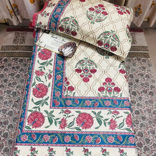 Jaipuri Supreme Ethnic Print Double Bedsheet - Super King Size
