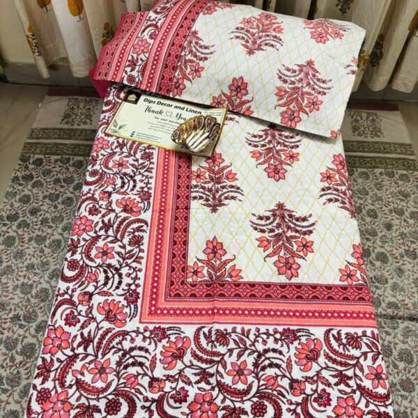 Jaipuri Supreme Ethnic Print Double Bedsheet - Super King Size
