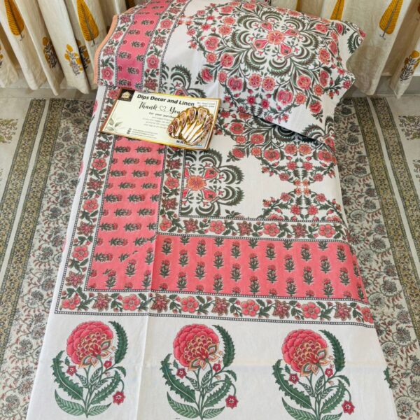 Jaipuri Supreme Ethnic Print Double Bedsheet - Super King Size