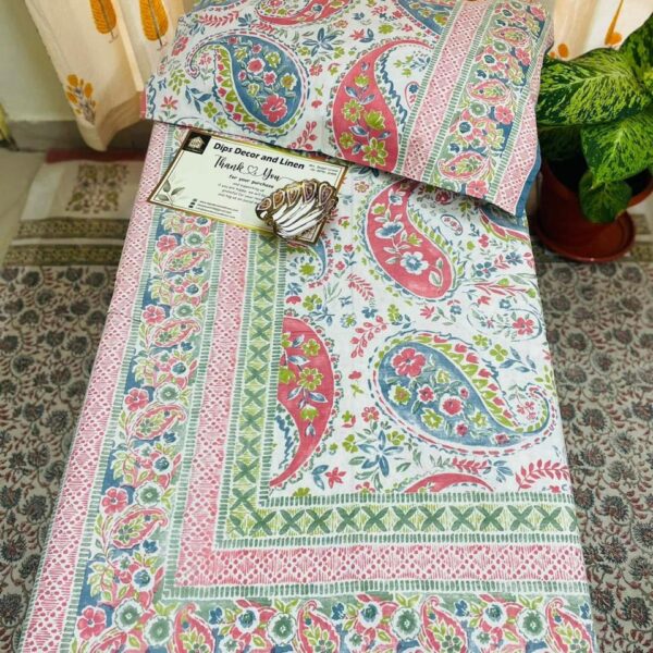 Jaipuri Supreme Ethnic Print Double Bedsheet - Super King Size