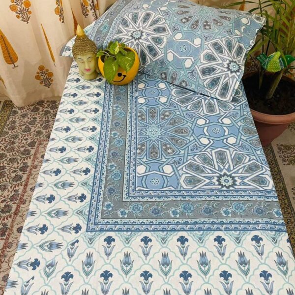Jaipuri Supreme Ethnic Print Double Bedsheet - Super King Size