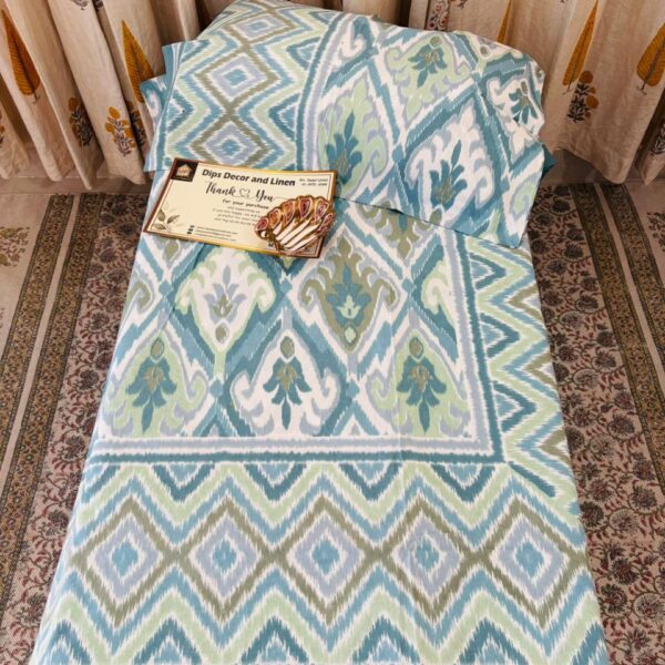 Jaipuri Supreme Ethnic Print Double Bedsheet - Super King Size