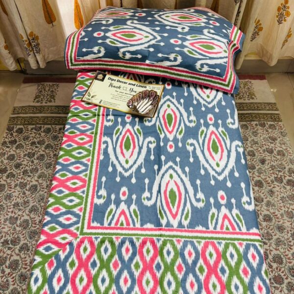 Jaipuri Supreme Ethnic Print Double Bedsheet - Super King Size