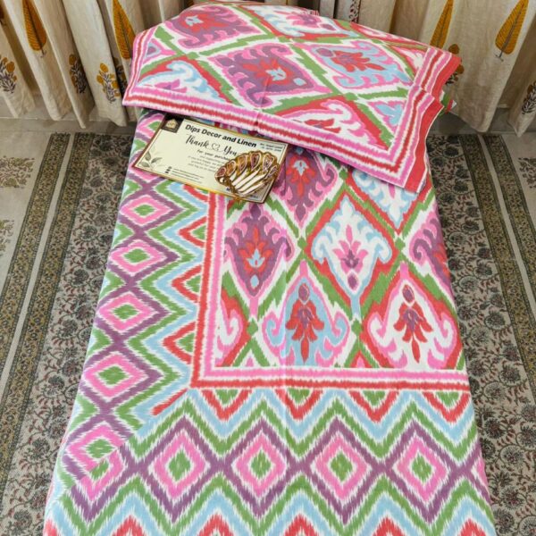 Jaipuri Supreme Ethnic Print Double Bedsheet - Super King Size